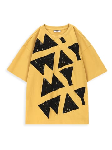 MOKIDA Shirt in Gelb/ Schwarz