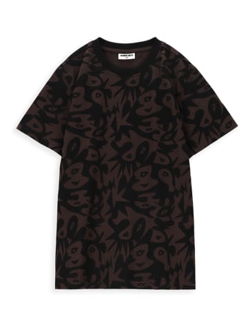 MOKIDA Shirt zwart/bruin