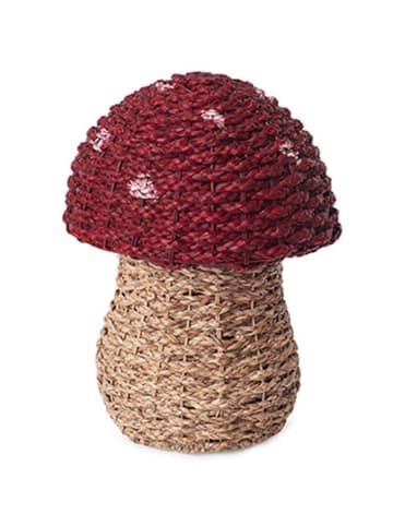 little nice things Opbergmand "Mushroom" rood/beige - (B)34 x (H)45 cm