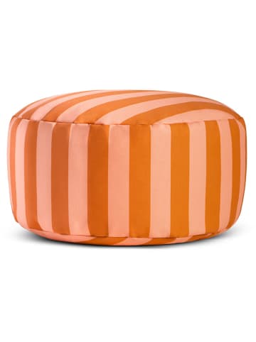 Really Nice Things Pouf in Orange/ Pink - (H)20 x Ø 50 cm
