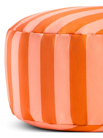 Really Nice Things Pouf in Orange/ Pink - (H)20 x Ø 50 cm