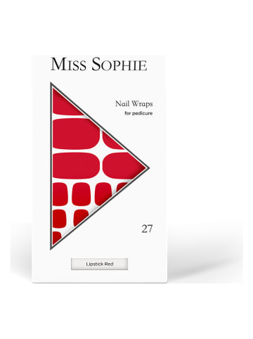 MISS SOPHIE Nagelfolien "Lipstick Red Pedicure" - 27 Stück
