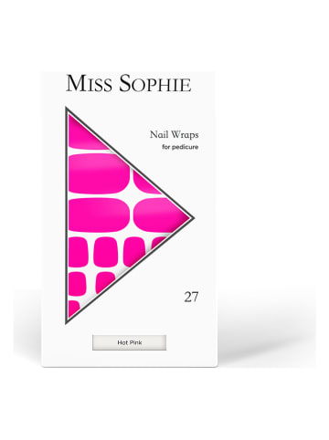 MISS SOPHIE Folie do paznokci (27 szt.) "Hot Pink Pedicure"