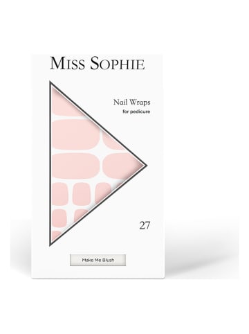 MISS SOPHIE Nagelfolie "Make Me Blush Pedicure" - 27 stuks
