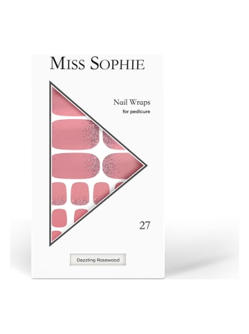 MISS SOPHIE Nagelfolien "Dazzling Rosewood Pedicure" - 27 Stück