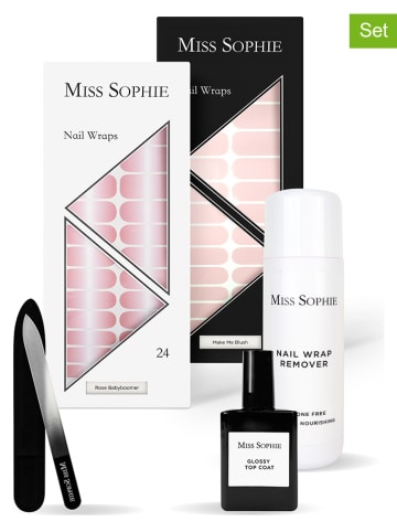 MISS SOPHIE 5-delige Striplac-set: "Starter Set - Rose Babyboomer & Make Me Blush"