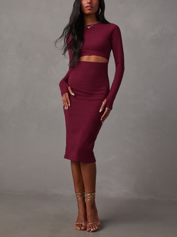 Milan Kiss Jurk bordeaux