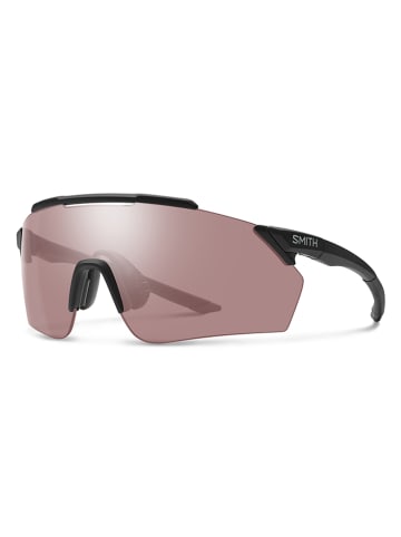 SMITH Okulary sportowe "Ruckus" w kolorze czarno-jasnoróżowym