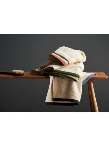 SÖDAHL Handdoek "Contrast" crème/lichtbruin - (L)70 x (B)50 cm