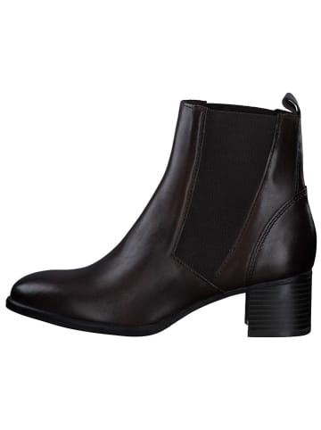 Marco Tozzi Leder-Chelsea-Boots in Braun