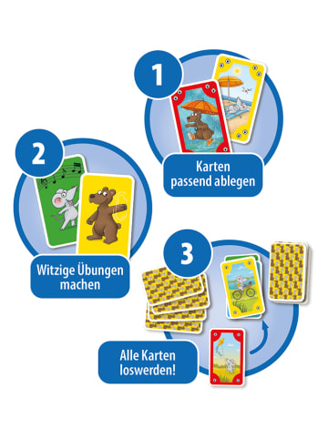 Schmidt Spiele Kartenspiel "Mauseschlau & Bärenstark - Bewegungs-Mau Mau" - ab 3 Jahren