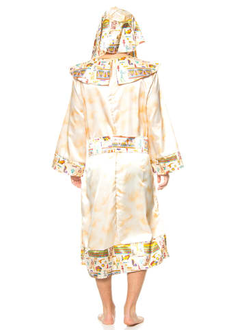 Party x People 3-częściowy strój karnawałowy "Echnaton" w kolorze złotym ze wzorem