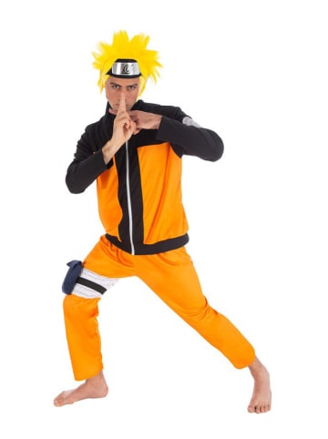 CHAKS 5-częściowy kostium "Naruto - Naruto Shippuden©" w kolorze pomarańczowym