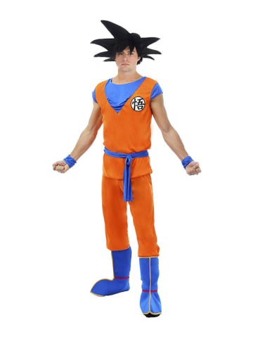 CHAKS 5-częściowy kostium "Goku Saiyan - Dragon Ball Z©" w kolorze pomarańczowym