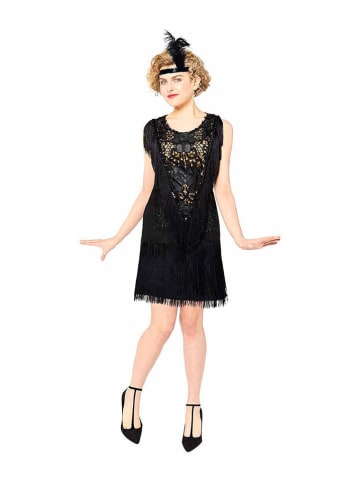 amscan 2-delig kostuum "Flapper Lady Roxy" zwart