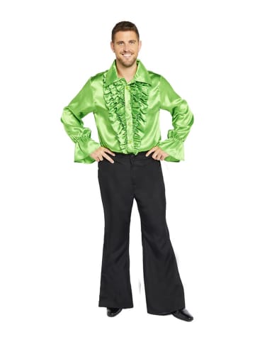 amscan Koszula kostiumowa "Satin" w kolorze zielonym