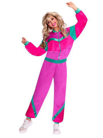 amscan 2-częściowy kostium "Jogging Suit" w kolorze fioletowo-różowym