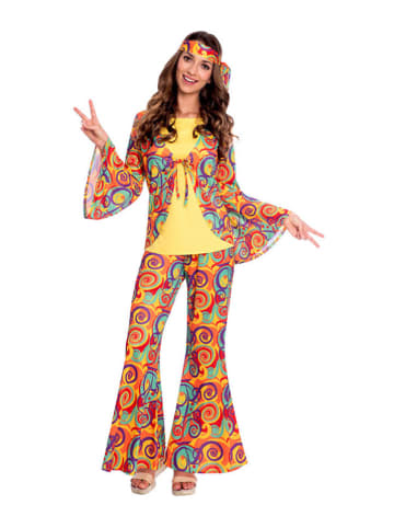 amscan 3-delig kostuum "Hippy Woman" meerkleurig