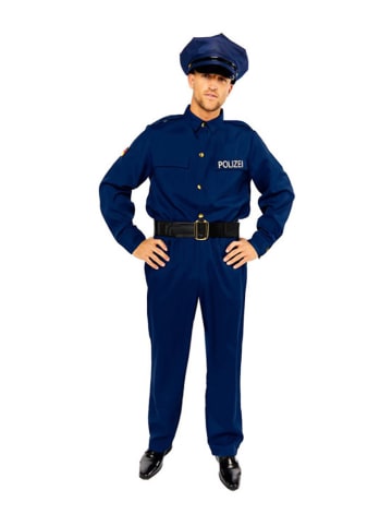 amscan 7tlg. Kostüm "German Police Officer" in Dunkelblau