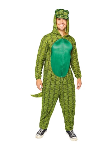 amscan Kombinezon kostiumowy "Crocodile" w kolorze zielonym