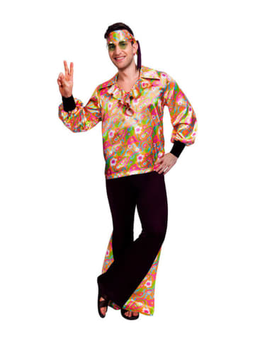 Carnival Party 3-delig kostuum "60's Groovy Guy" meerkleurig