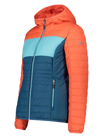 CMP Steppjacke in Orange/ Blau