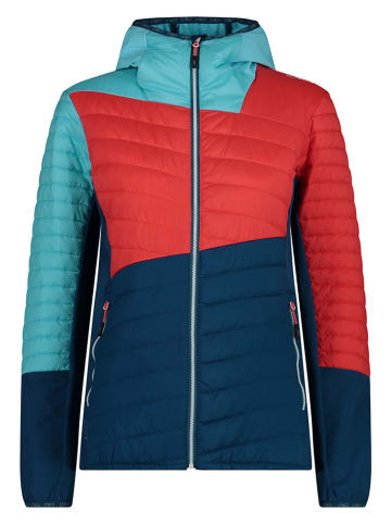 CMP Hybride jas lichtblauw/rood/donkerblauw