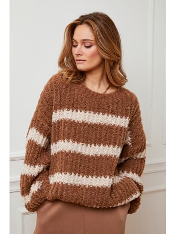 Plume Trui "Andalou" camel/crème