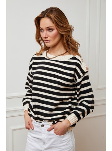 Plume Pullover "Jalove" in Schwarz/ Creme