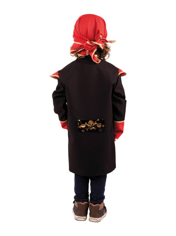 Party x People 3-częściowy kostium "Pirate Will" w kolorze czarno-czerwonym