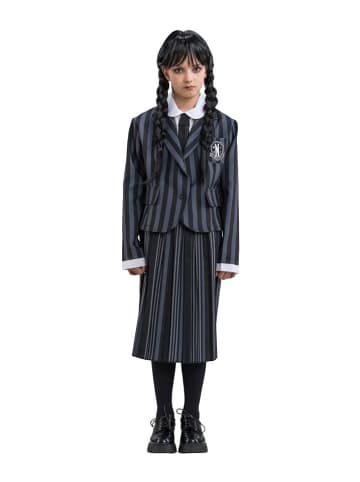 CHAKS 3-delig kostuum "Wednesday© School Uniform" zwart
