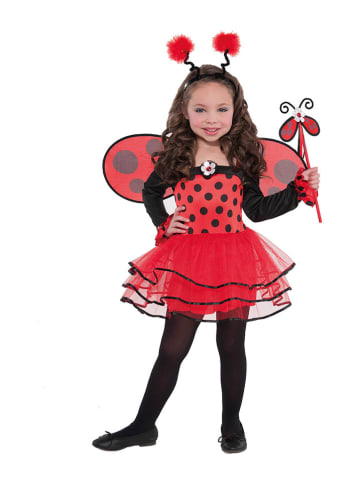 amscan 4-delig kostuum "Ballerina Bug" rood
