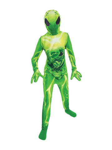 amscan 3-częściowy kostium "Extraterrestrial" w kolorze zielonym