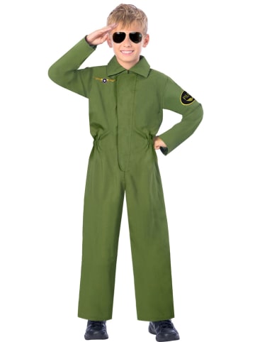 amscan Kombinezon kostiumowy "Pilot" w kolorze zielonym