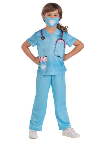 amscan 2-częściowy kostium "Sustainable Doctor" w kolorze błękitnym