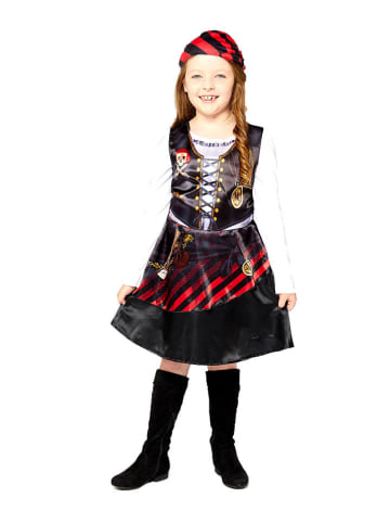 amscan 2-delig kostuum "Sustainable Pirate Girl" zwart/rood
