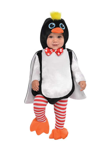 amscan 3-delig kostuum "Pinguin" oranje/wit