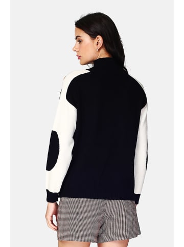 ASSUILI Sweter w kolorze czarno-białym