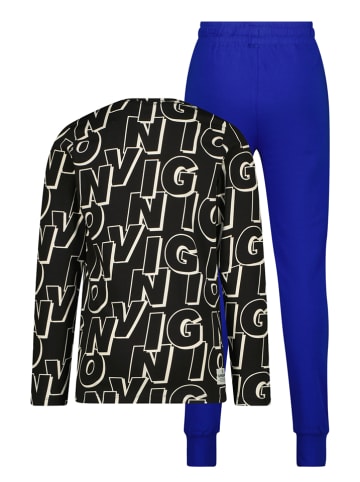 Vingino Pyjama "Wobani" zwart/blauw