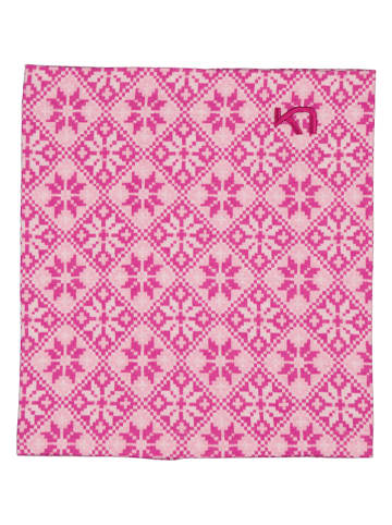 KARI TRAA Woll-Loopschal in Pink/ Rosa