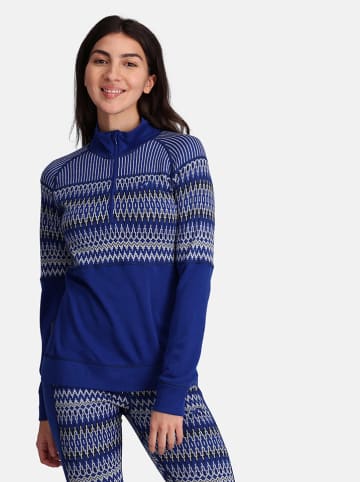 KARI TRAA Wollen longsleeve "Silja" blauw