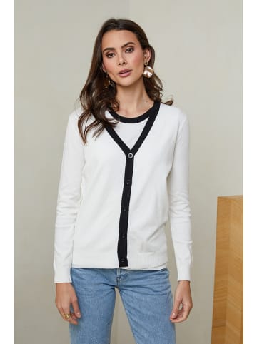 Soft Cashmere 2-delige outfit wit/zwart