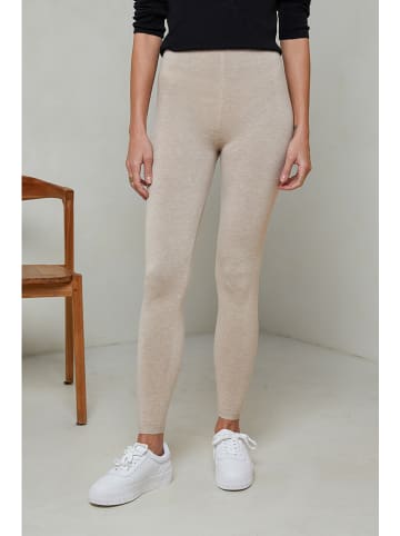 Soft Cashmere Leggings in Taupe