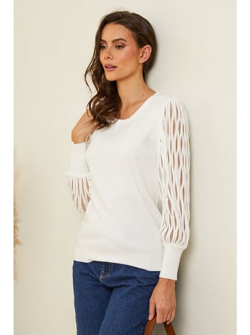 Soft Cashmere Pullover in Creme