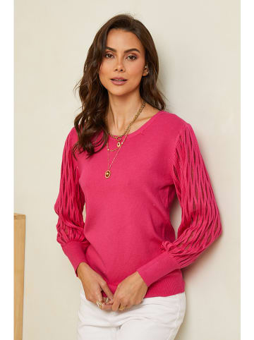 Soft Cashmere Pullover in Fuchsia