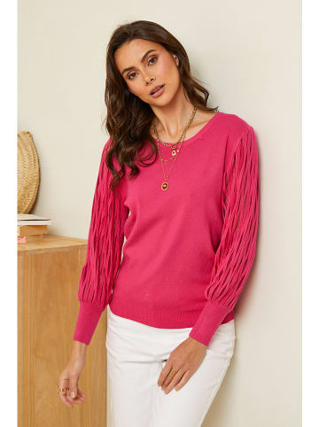 Soft Cashmere Pullover in Fuchsia