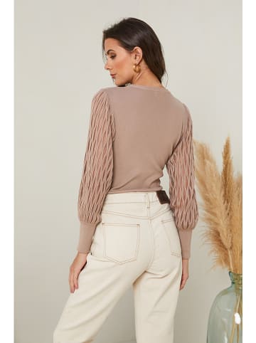 Soft Cashmere Pullover in Taupe