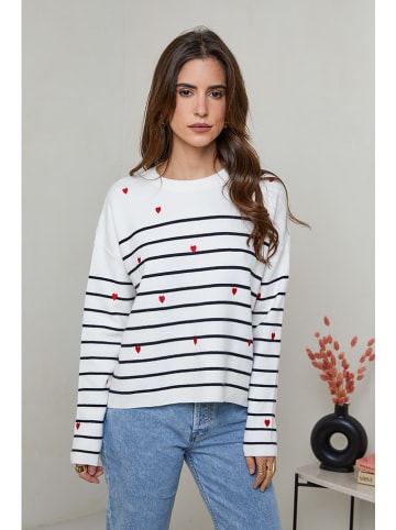 Soft Cashmere Sweter w kolorze biało-czarnym