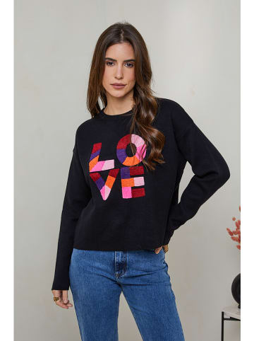 Soft Cashmere Pullover in Schwarz