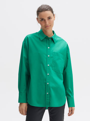 OPUS Bluzka "Freyana" w kolorze zielonym